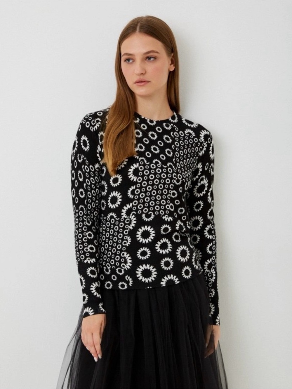 Desigual Luka Geometric Patterned Sweater